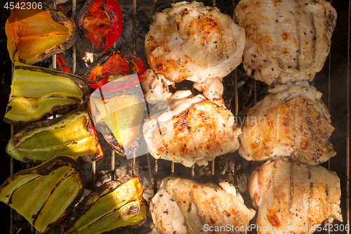 Image of Grilled Vegetables And Poultry