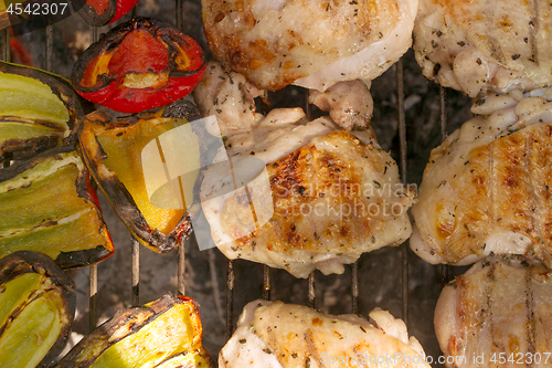 Image of Grilled Vegetables And Poultry