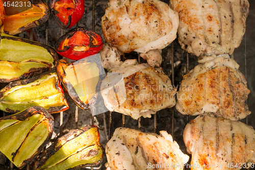 Image of Grilled Vegetables And Poultry