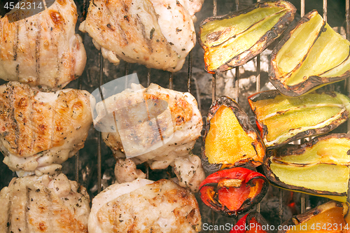 Image of Grilled Vegetables And Poultry