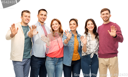 Image of group of smiling friends