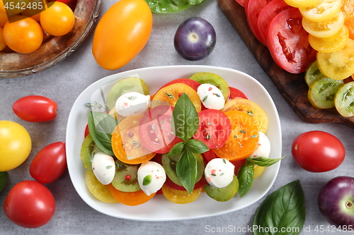 Image of Colorful tomatoes.