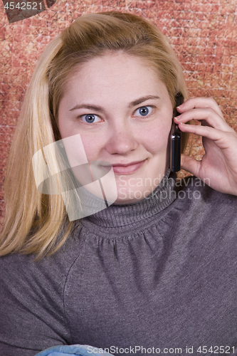 Image of Teenager Talking on the Cell Phone 