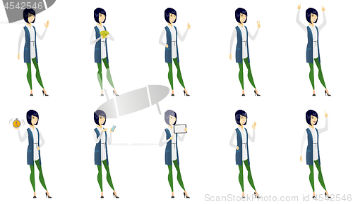 Image of Vector set of illustrations with business people.
