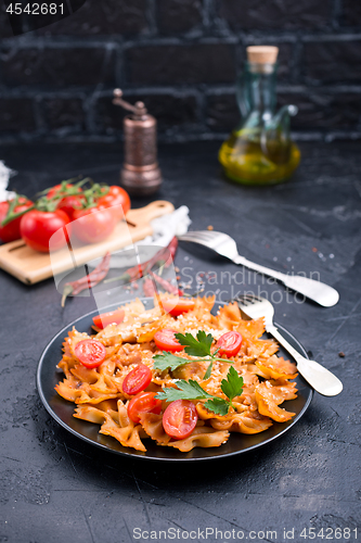 Image of pasta with sauce