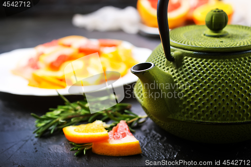 Image of Tea in teapot