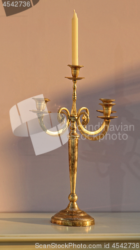 Image of Gold Candle Holder