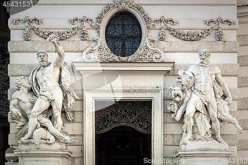 Image of Hercules Statues in Vienna Austria