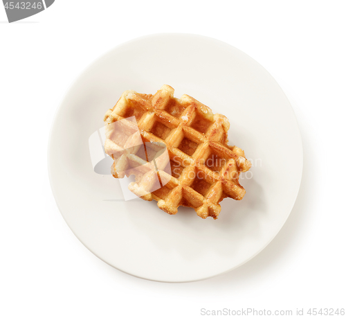 Image of freshly baked belgian waffle
