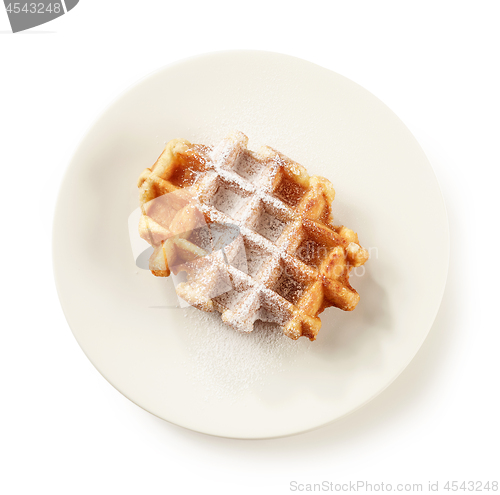 Image of freshly baked belgian waffle