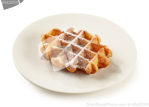 Image of freshly baked belgian waffle