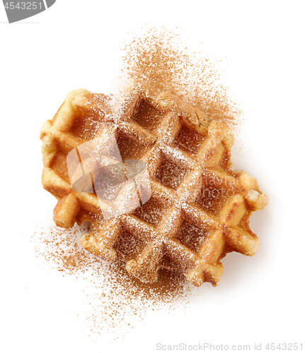 Image of freshly baked belgian waffle