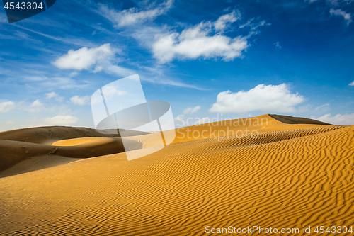 Image of Dunes of Thar Desert, Rajasthan, India