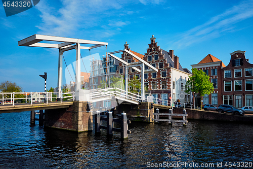 Image of Gravestenenbrug bridge in Haarlem, Netherlands