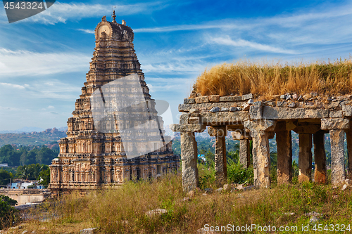 Image of Virupaksha Temple. Hampi, Karnataka, India