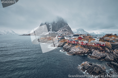 Image of Hamnoy fishing village on Lofoten Islands, Norway