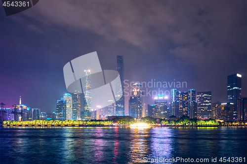 Image of Guangzhou skyline. Guangzhou, China