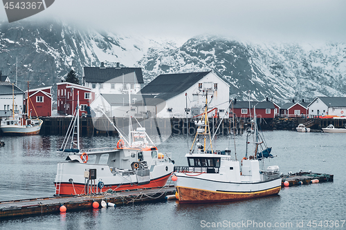 Image of Hamnoy fishing village on Lofoten Islands, Norway