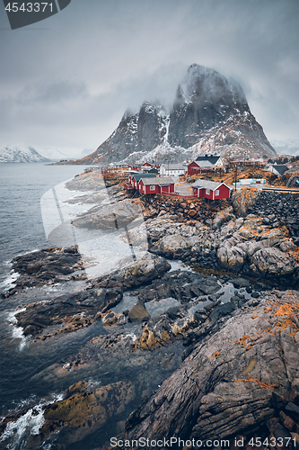 Image of Hamnoy fishing village on Lofoten Islands, Norway