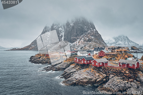 Image of Hamnoy fishing village on Lofoten Islands, Norway