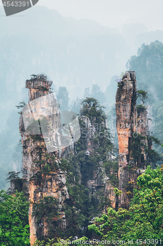 Image of Zhangjiajie mountains, China