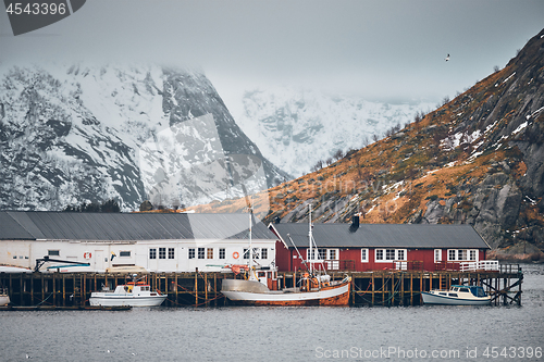 Image of Hamnoy fishing village on Lofoten Islands, Norway