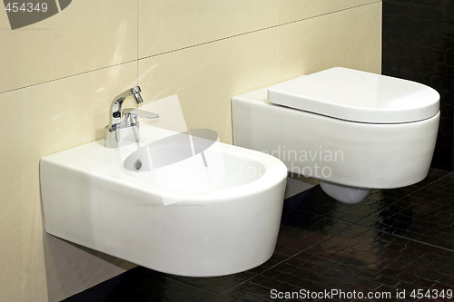 Image of Bidet and toilet