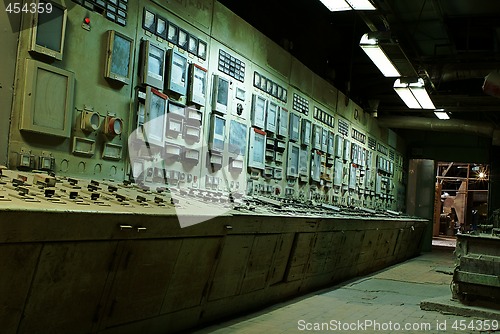 Image of operator room at old power plant    