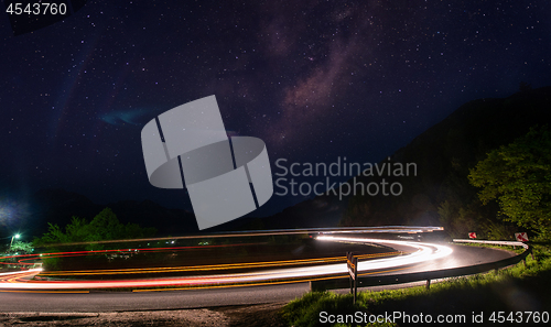 Image of light trails