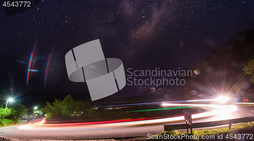 Image of light trails