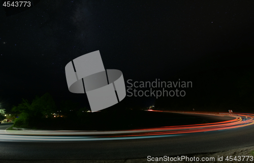 Image of light trails