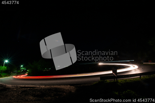 Image of light trails