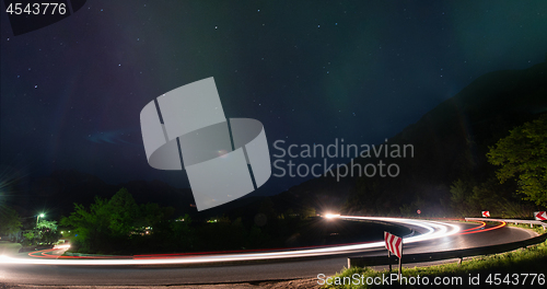 Image of light trails