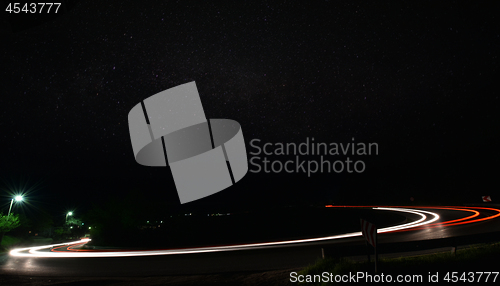 Image of light trails