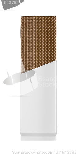 Image of Chocolate wafer in white foil