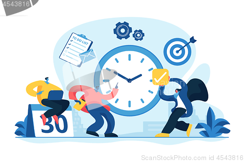 Image of Time management concept vector illustration