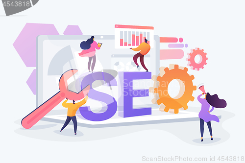 Image of SEO optimization concept vector illustration