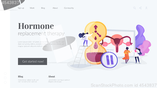 Image of Menopause landing page concept