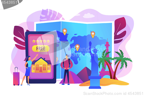 Image of Hospitality and travel clubs concept vector illustration