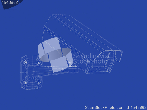 Image of 3d model of security camera