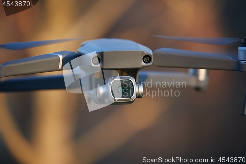 Image of Drone flying outdoors