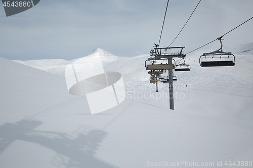 Image of Ski lift at a ski resort