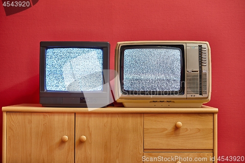 Image of Two old TV sets
