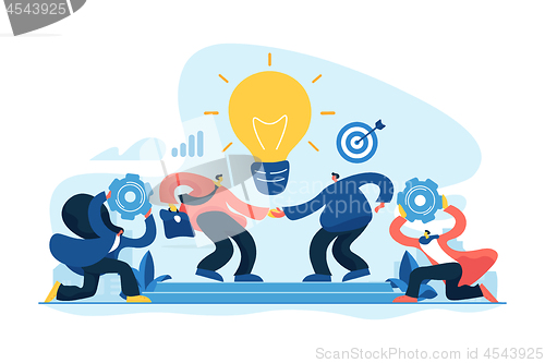 Image of Collaboration concept vector illustration