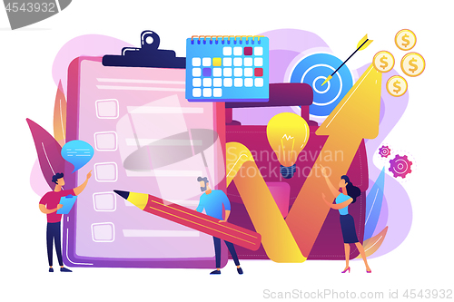 Image of Project planning vector illustration