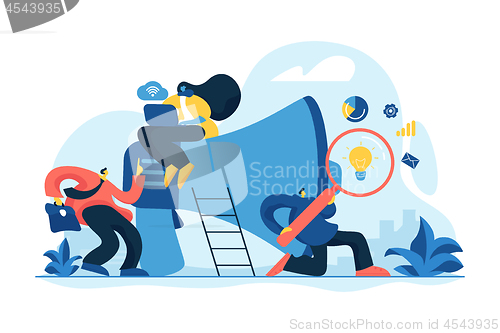 Image of Marketing team concept vector illustration