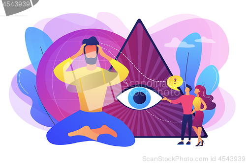 Image of Clairvoyance ability concept vector illustration