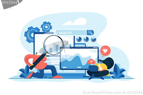 Image of SEO optimization concept vector illustration