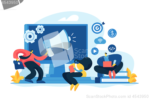 Image of Digital marketing strategy concept vector illustration