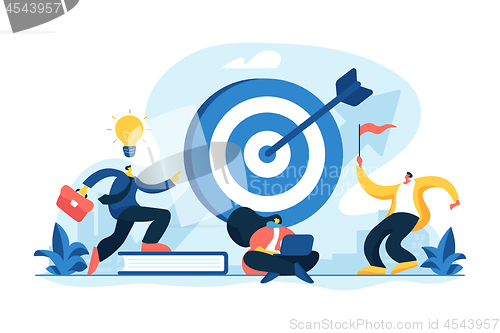 Image of Goals concept vector illustration